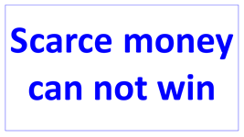 scarce money can not win en